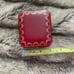 Cartier Red Leather Ring Holder Jewelry Box