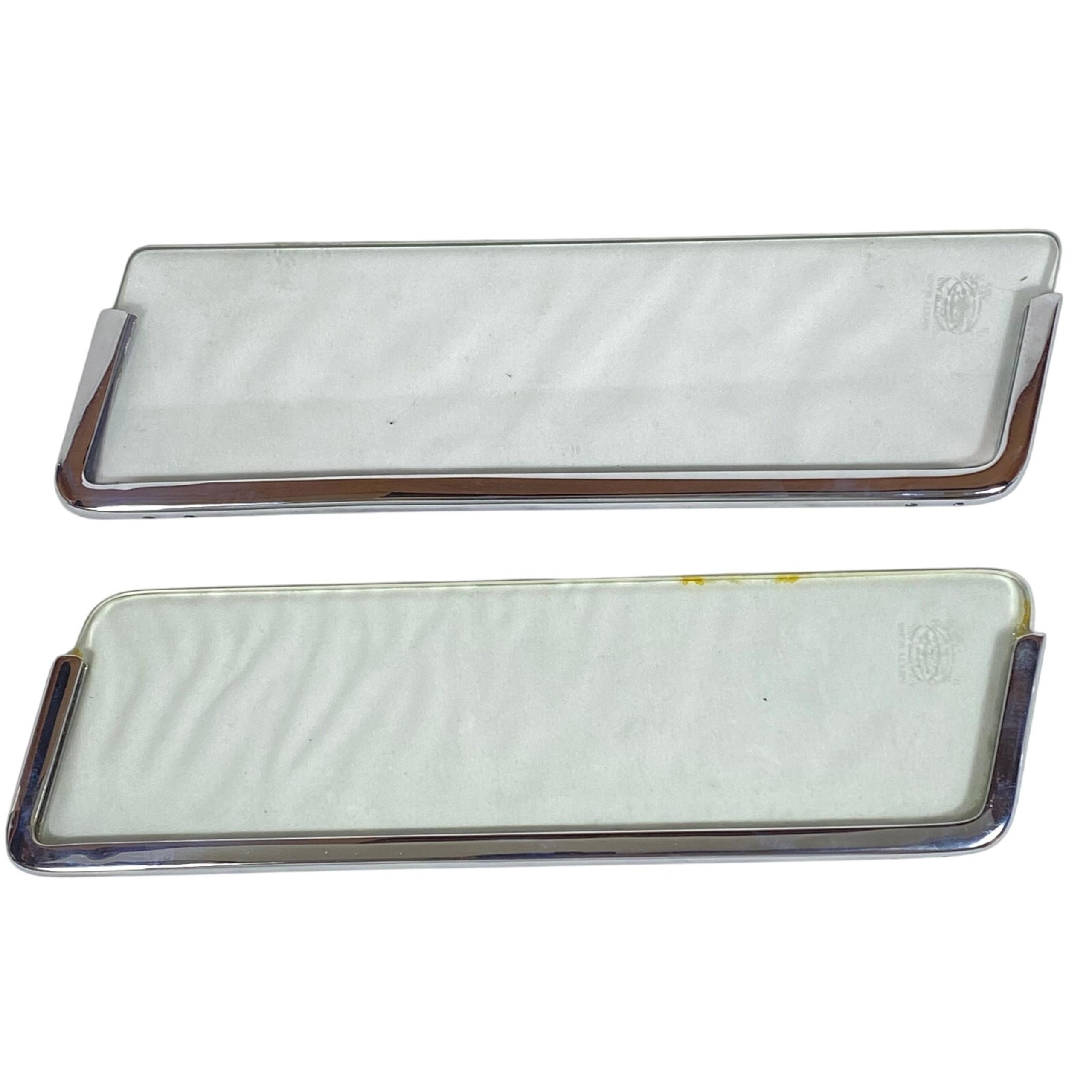Vintage '56 '57 Ford Thunderbird Vent Window Set OEM Parts FoMoCo Safety Glass