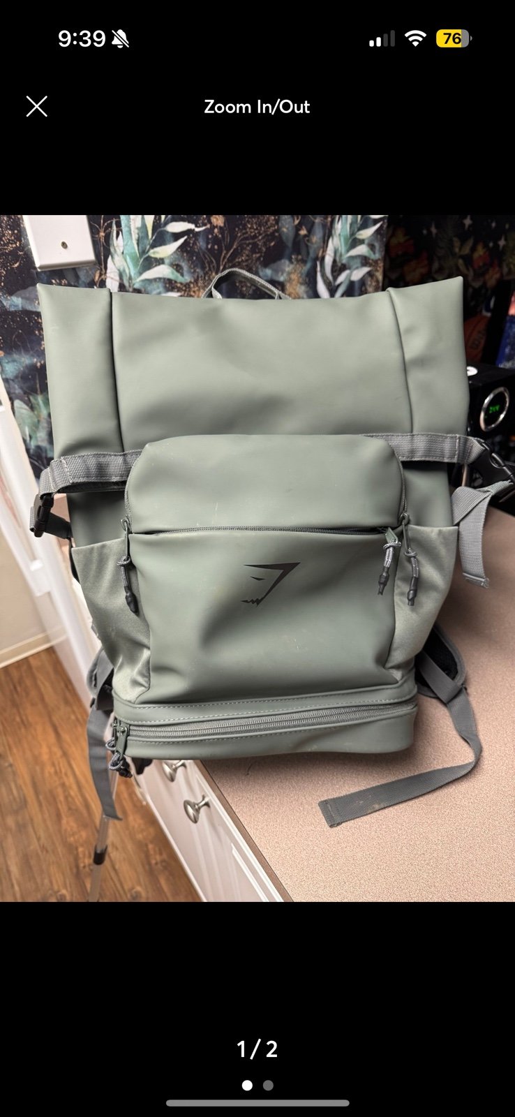 Gymshark fold down backpack LAST CHANCE