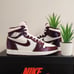 3D Printed Sneaker Jordan 1 Wine edition
