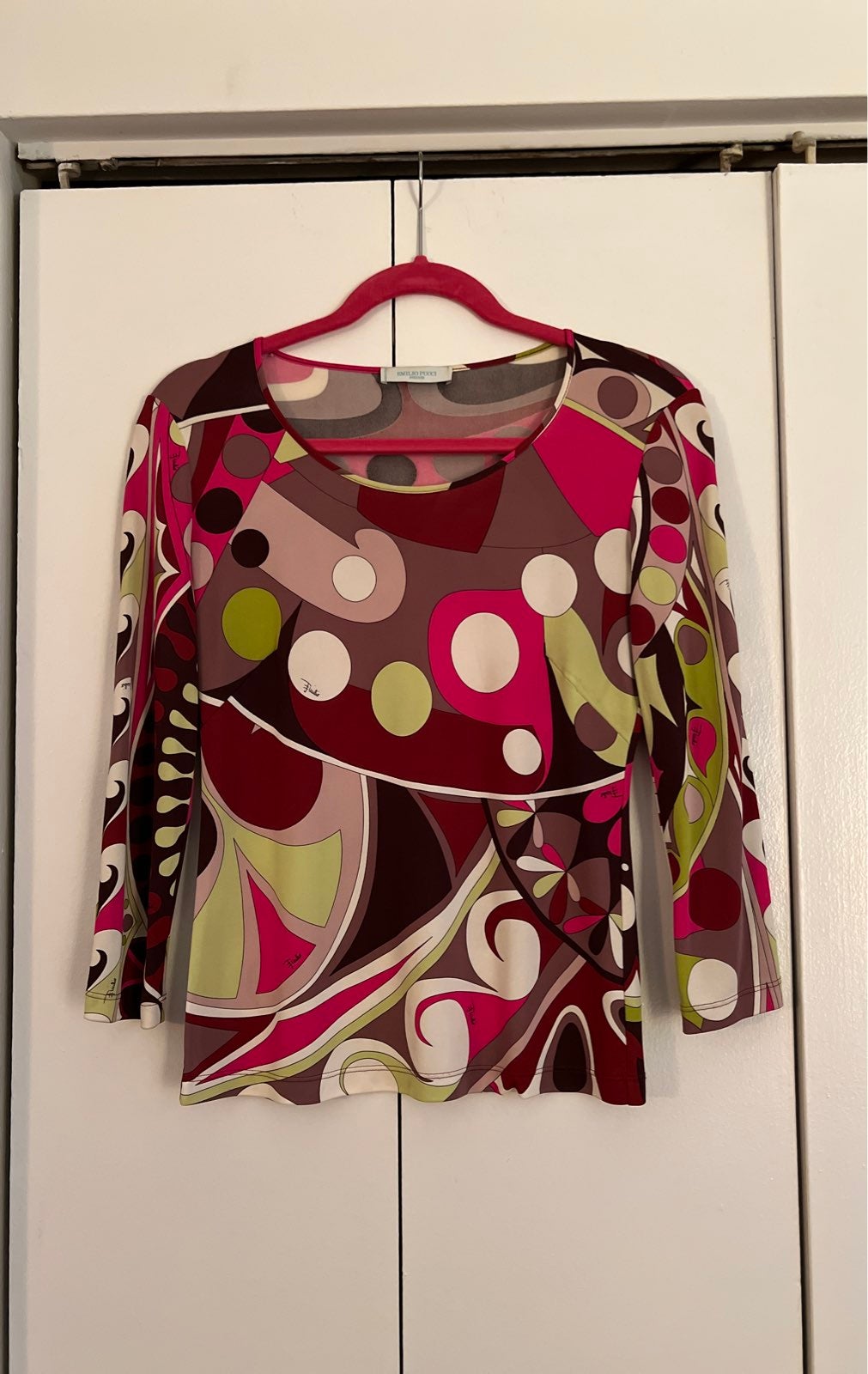 emilio pucci vintage viscose top.
