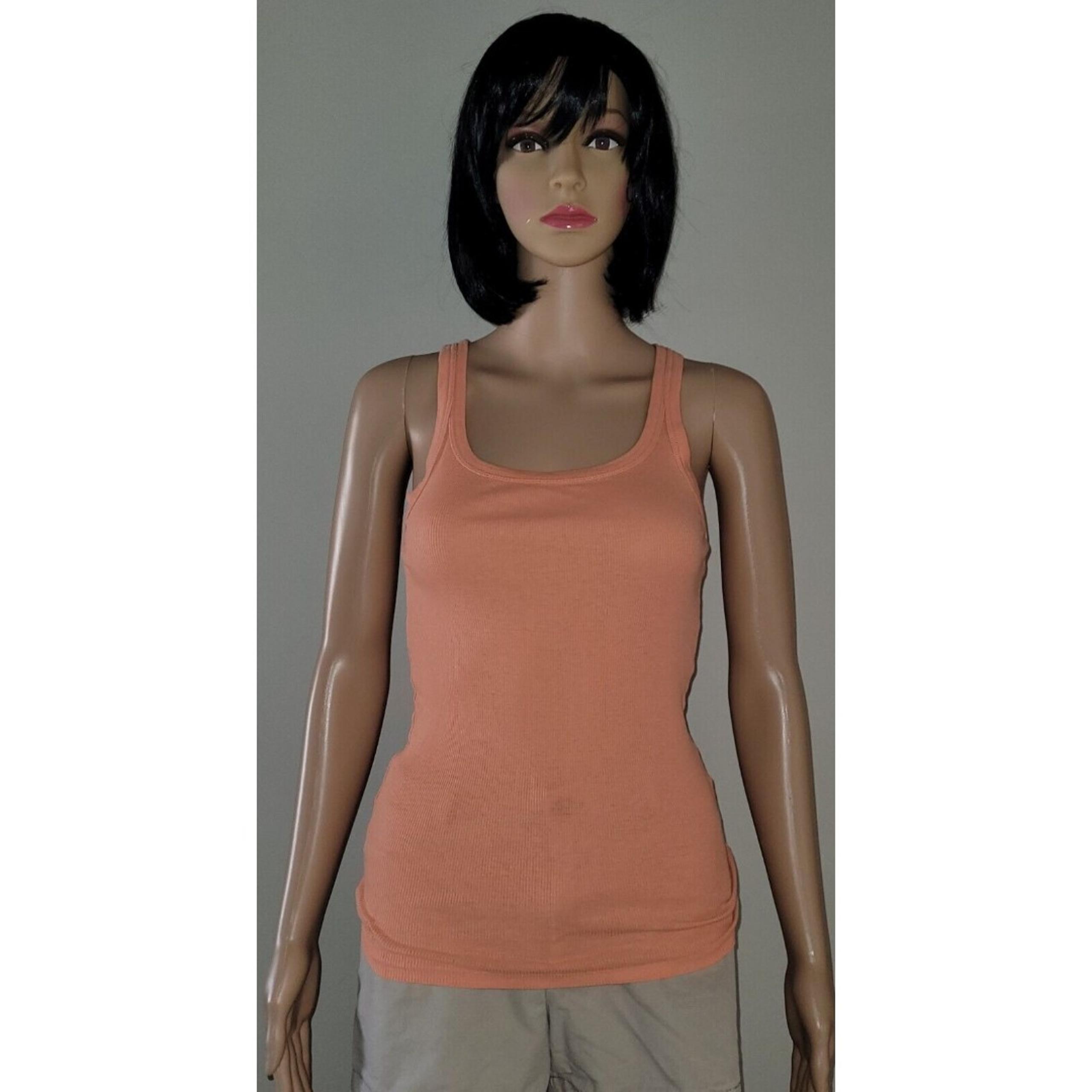 Womens Ralph Lauren Sport Size Small Orange Ribbed Tank Top