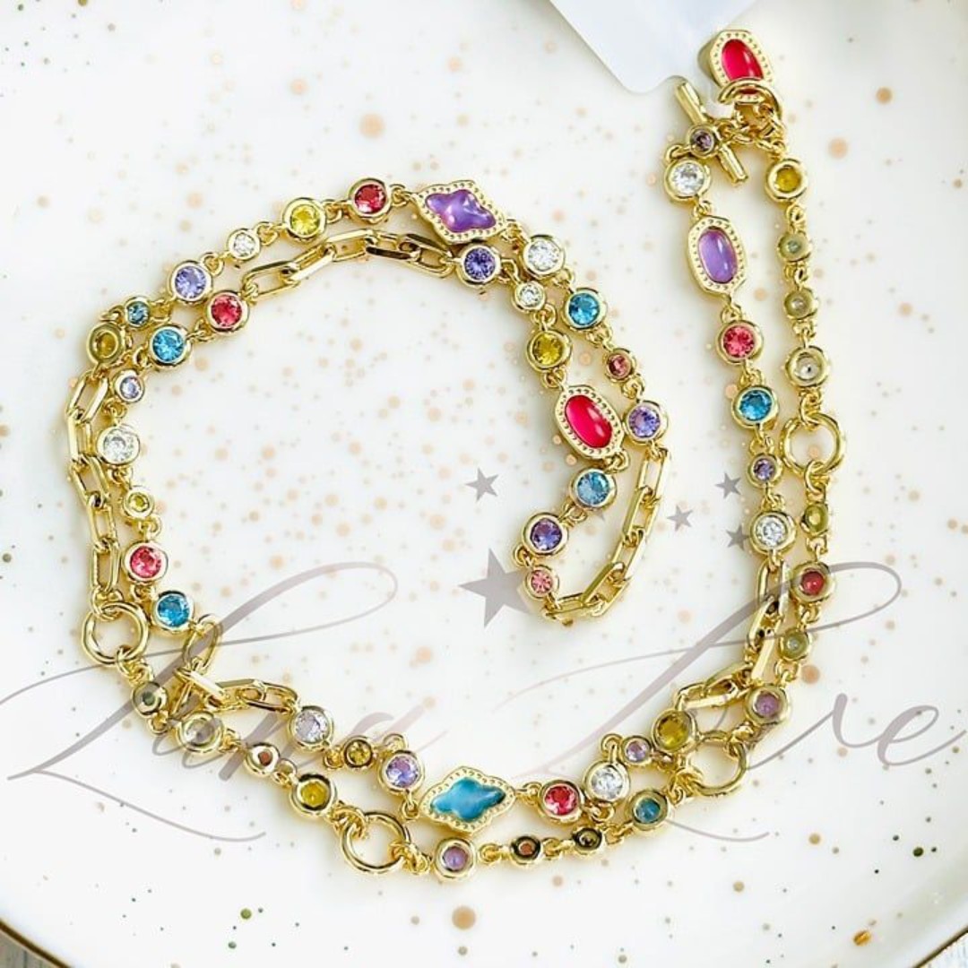 KENDRA SCOTT Mini Elisa and Abbie Gold Strand Necklace NWT