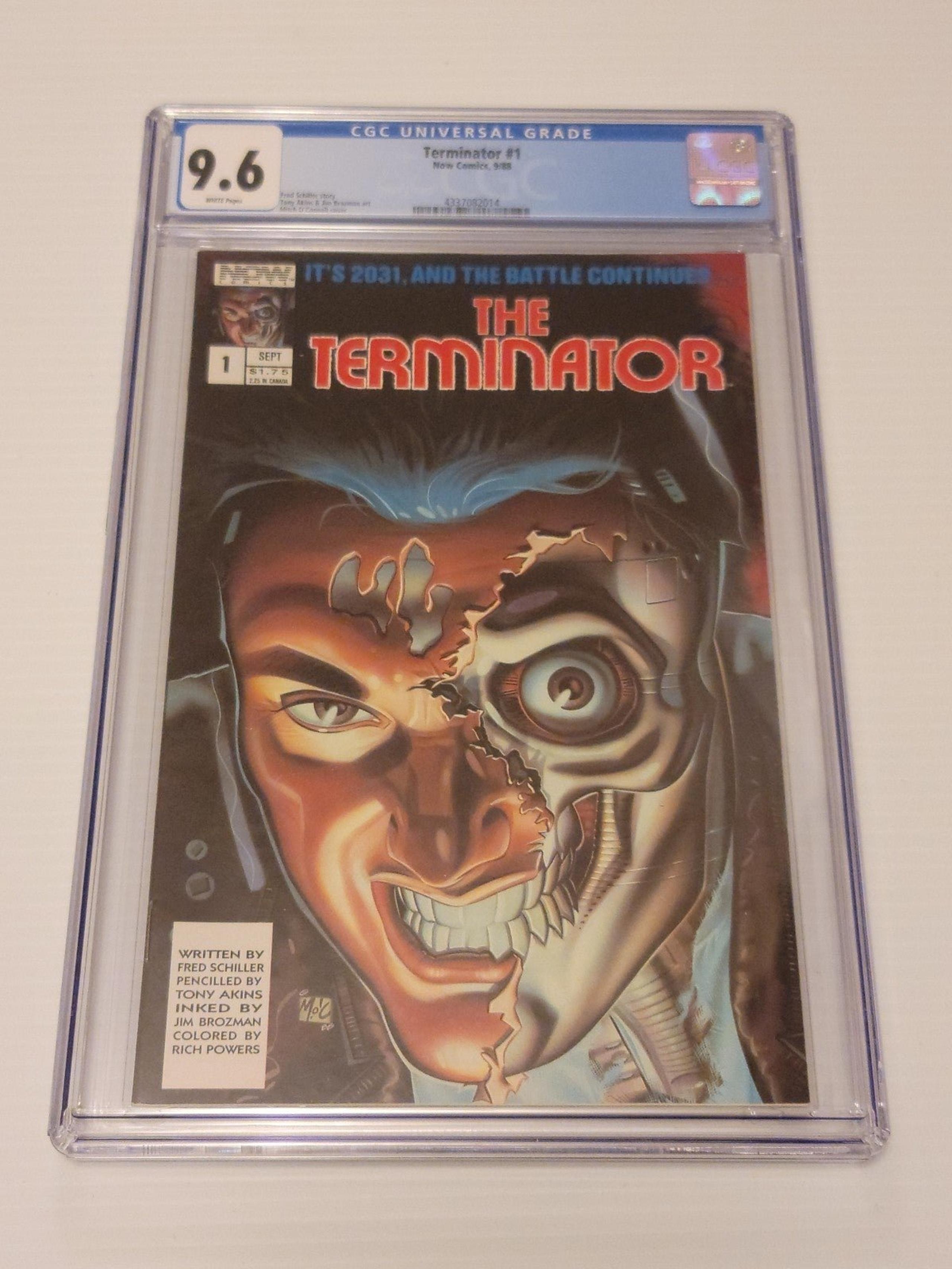 THE TERMINATOR #1 1st Comic Series Begin 1988 NOW Cameron Schwarzenegger CGC 9.6