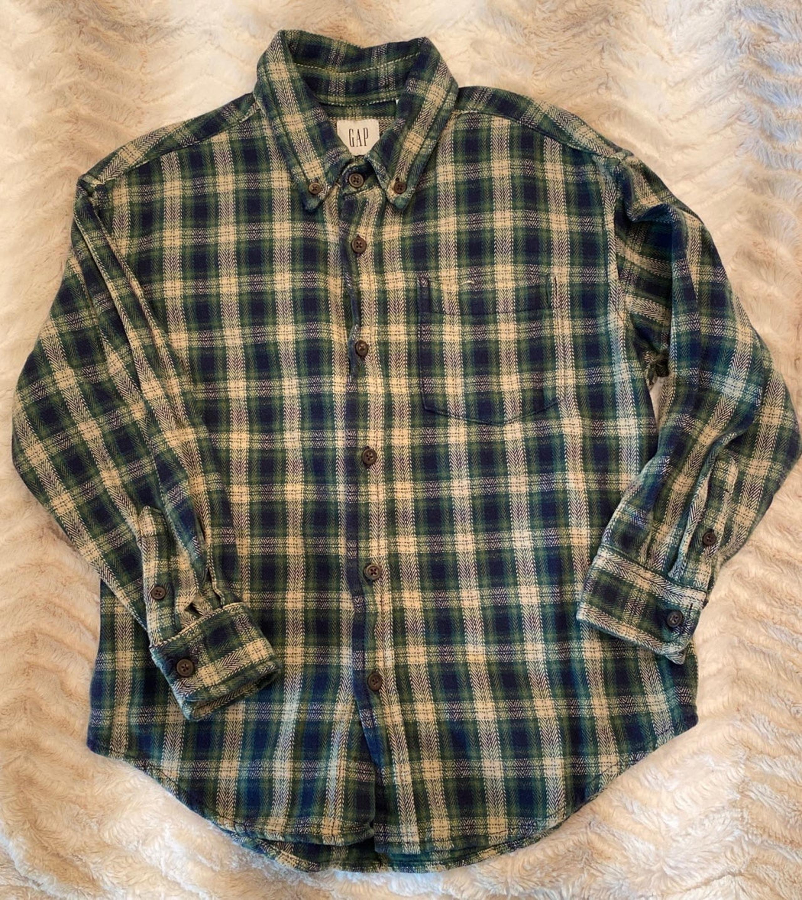 Boys Gap Plaid Shirt Size Small