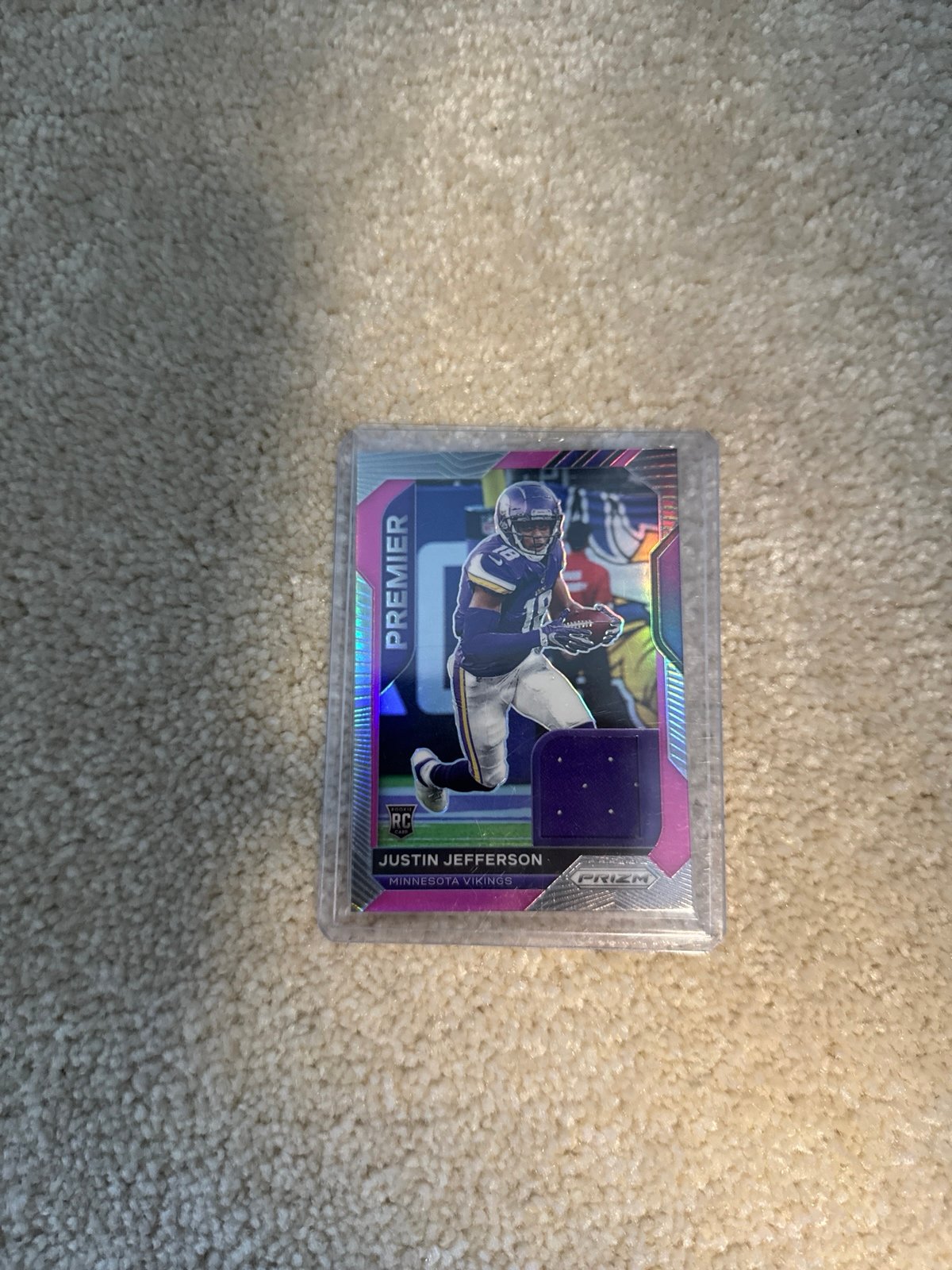 NFL Panini prism Justin Jefferson rookie patch card