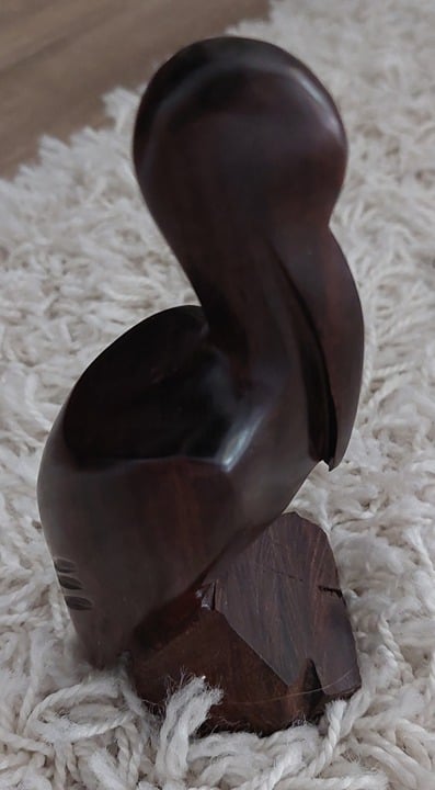 Vintage Pelican Bird Hand Carved Wood Figurine from Mexico Vintage Pelican Bird Hand Carved Wood Figurine from Mexico