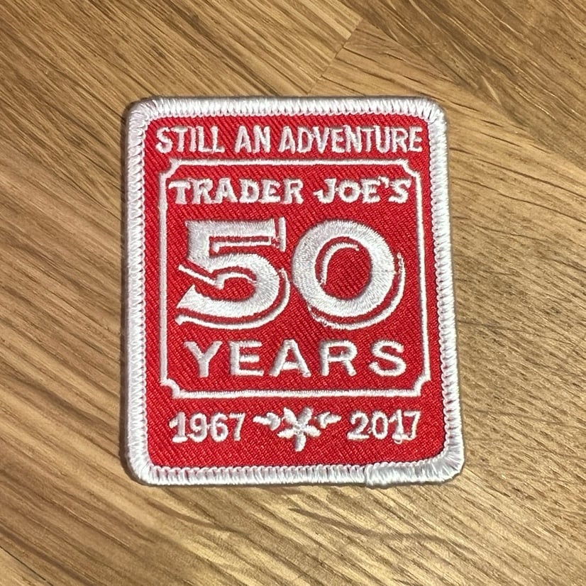 Trader Joe’s 50th anniversary patch ✨ RARE ✨