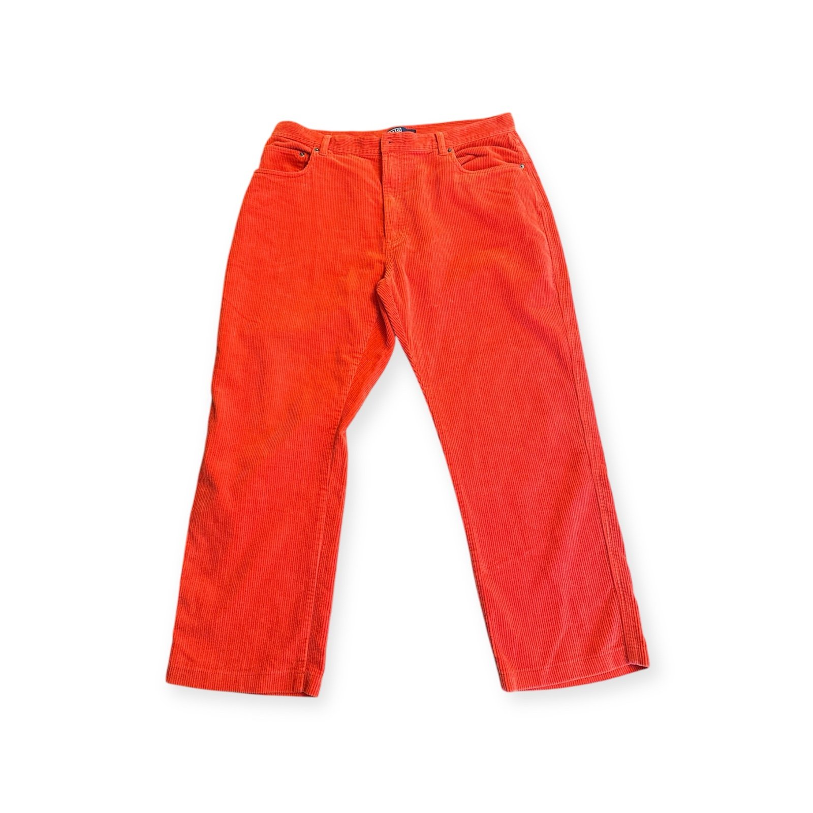 Polo Ralph Lauren Men's 38X30 Orange Corduroy Straight Leg Pants