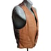 Men's 42 Large Leather Vest Vintage 80's Startown Boho Macho Distress Londontown
