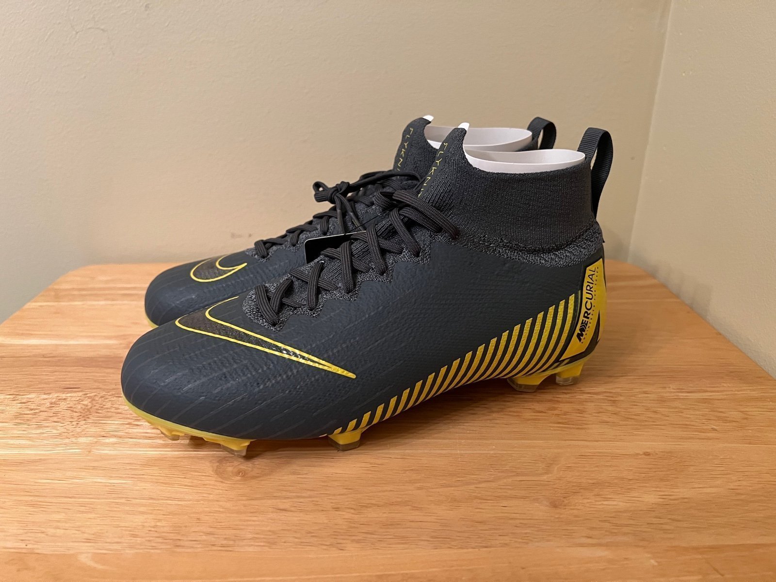 Nike Jr Mercurial Superfly 6 Elite Fg Cleats US 6 Dark Grey ACC AH7340-070