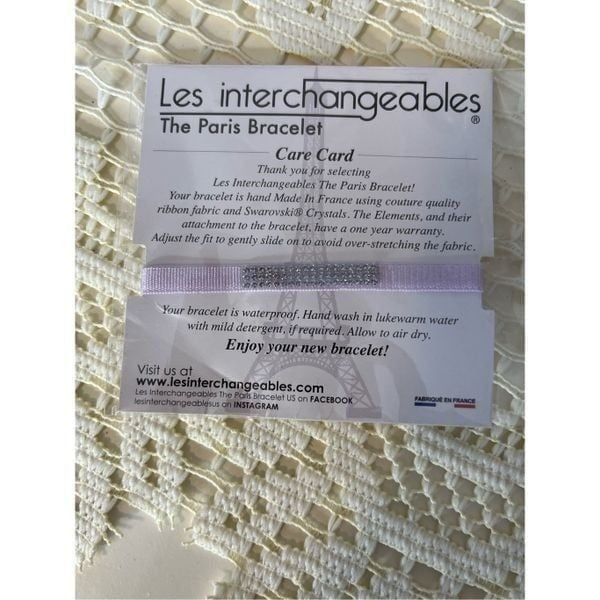 Les Interchangeables The Paris Bracelet, SWAROVSKI Crystals and Couture Ribbon F