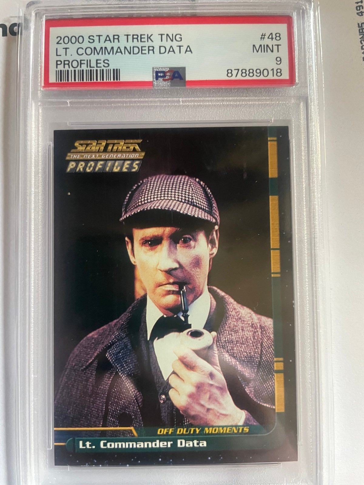 PSA 9 Star Trek Lieutenant Commander data PSA 9 mint