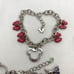 Vintage Lot of 4 Silver Tone Charm Bracelet Disney Minnie Flower Fashion Y2K