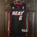 Vtg NBA Adidas Youth Sz S Miami Heat #6 LeVron James Sewn Jersey