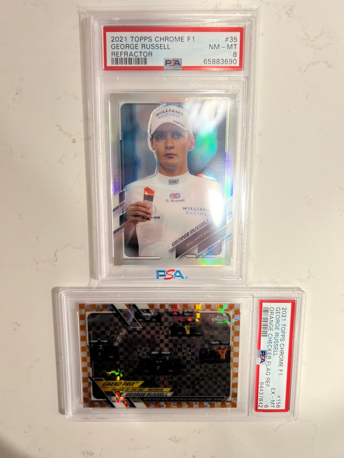 George Russell PSA Lot