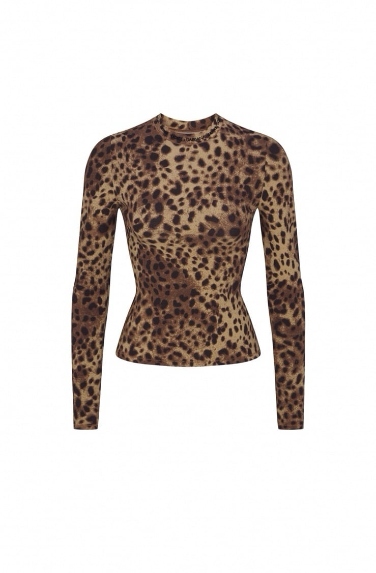 ** IN HAND** Dolce & Gabbana x SKIMS Cotton Jersey Long Sleeve T-Shirt