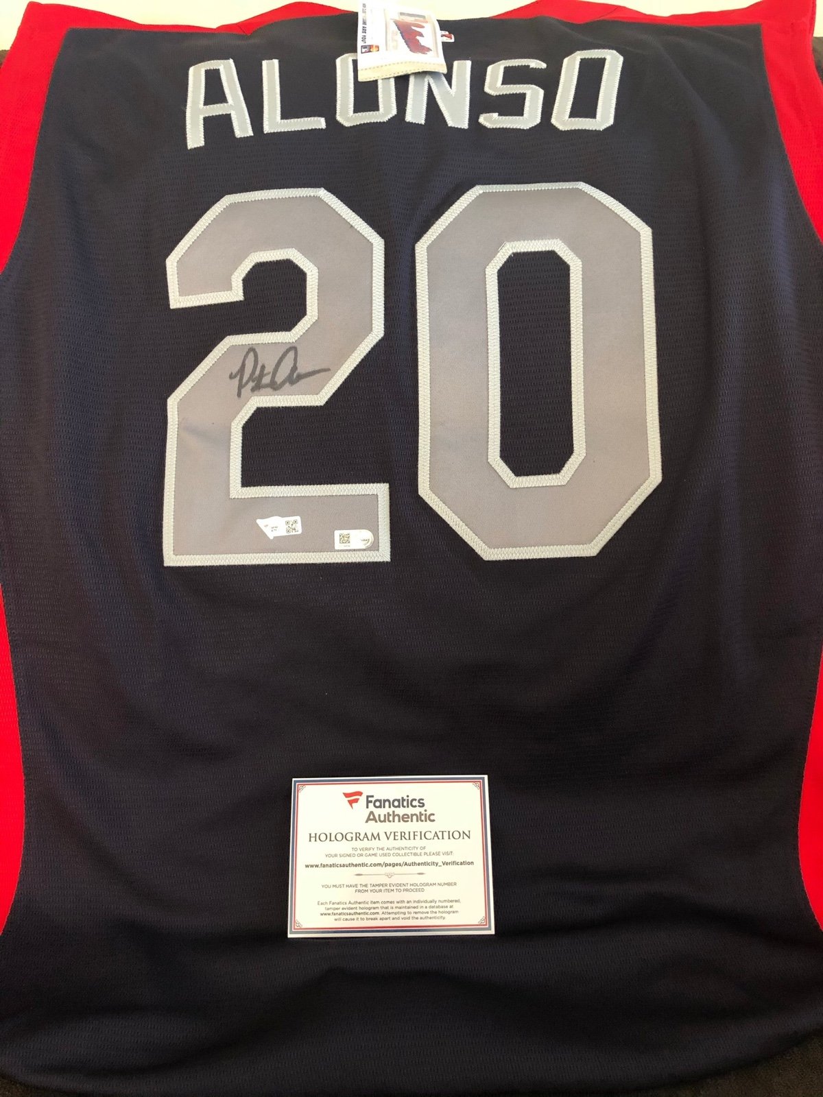 Pete Alonzo Signed National League All Star Jersey