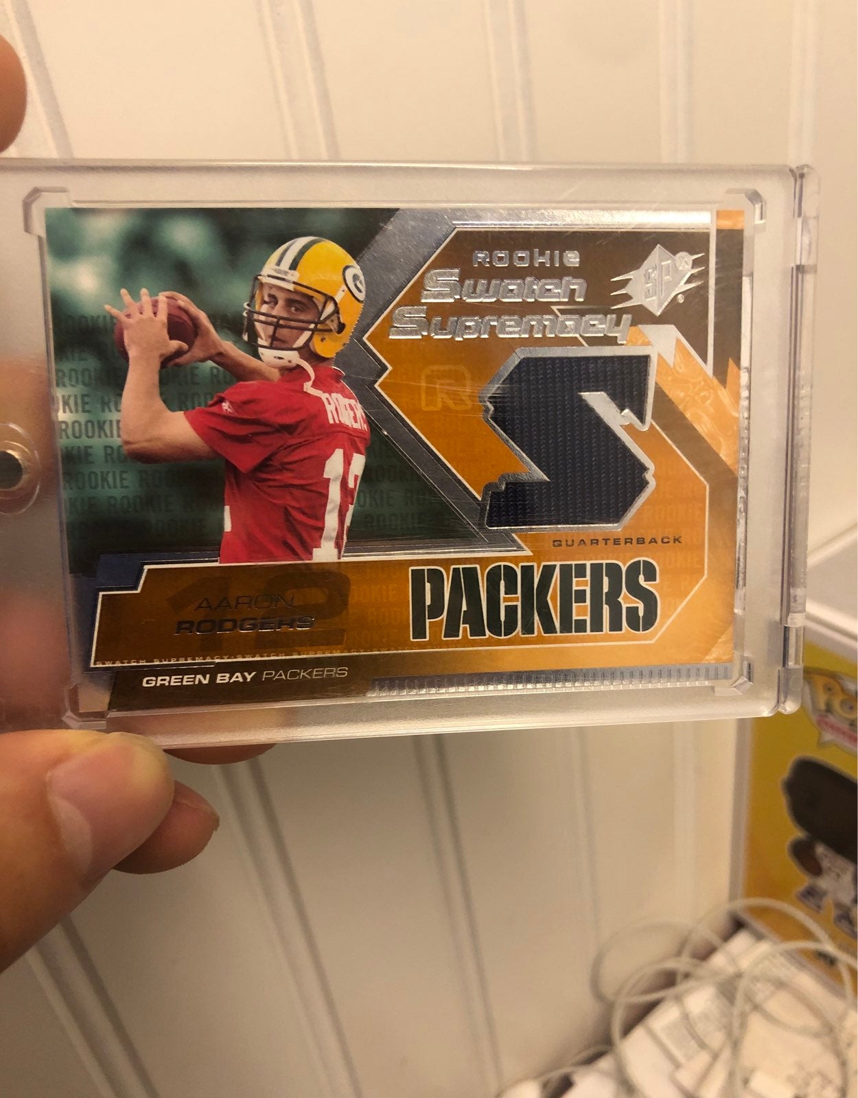 Aaron rodgers rookie swatch supremecy 2005 SPX rookie patch