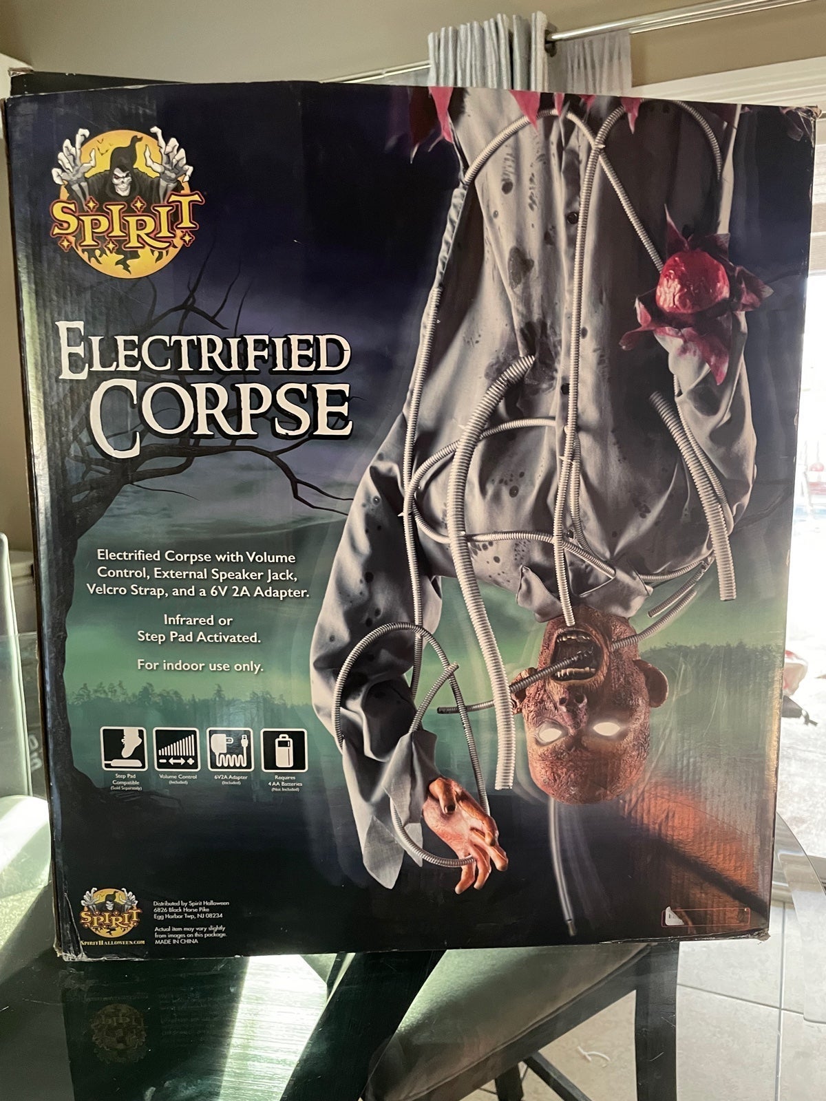 Spirit Halloween Electrified Corpse Animated Halloween Prop Animated