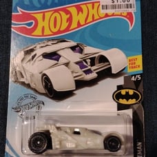 HOT WHEELS LOT OF 3 BATMOBILE'S THE DARK KNIGHT BATMOBILE, ARKHAM KNIGHT CAMO,