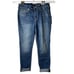 True Religion Women Jennie Curvy MR Big T Capri Flap Crop Jeans Size 33 New