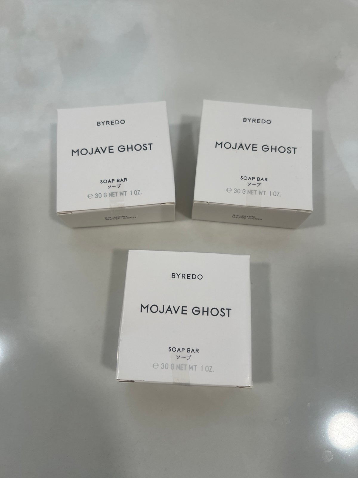 BYREDO Mojave Ghost (3) 1oz Soap Bars NEW