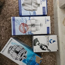 AquaBliss High Output Universal Shower Filter (Sf300 and sf100) plus two