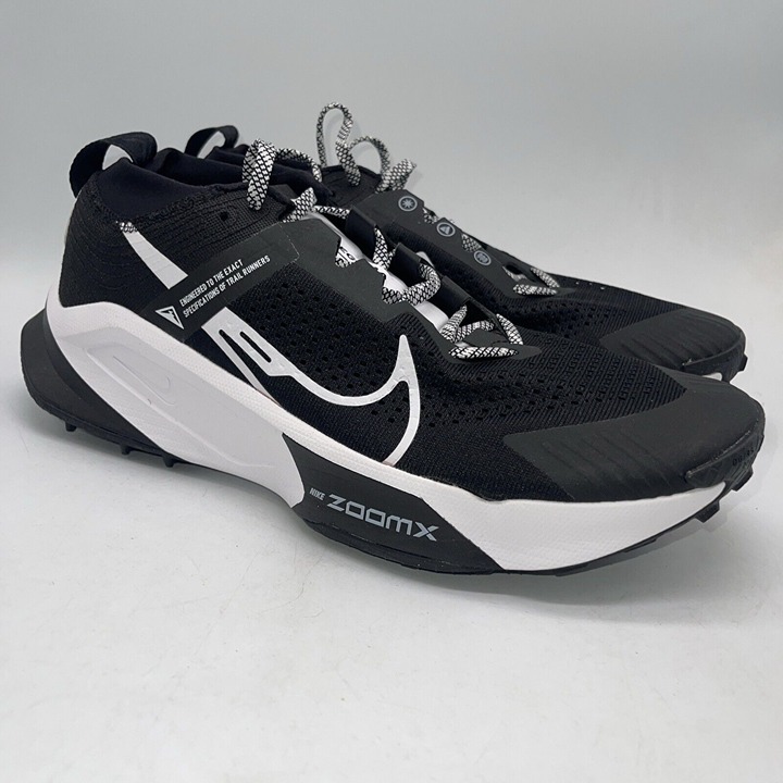 Men's Nike ZoomX Zegama Trail Running Shoes DH0623-001 Black/White Size 12