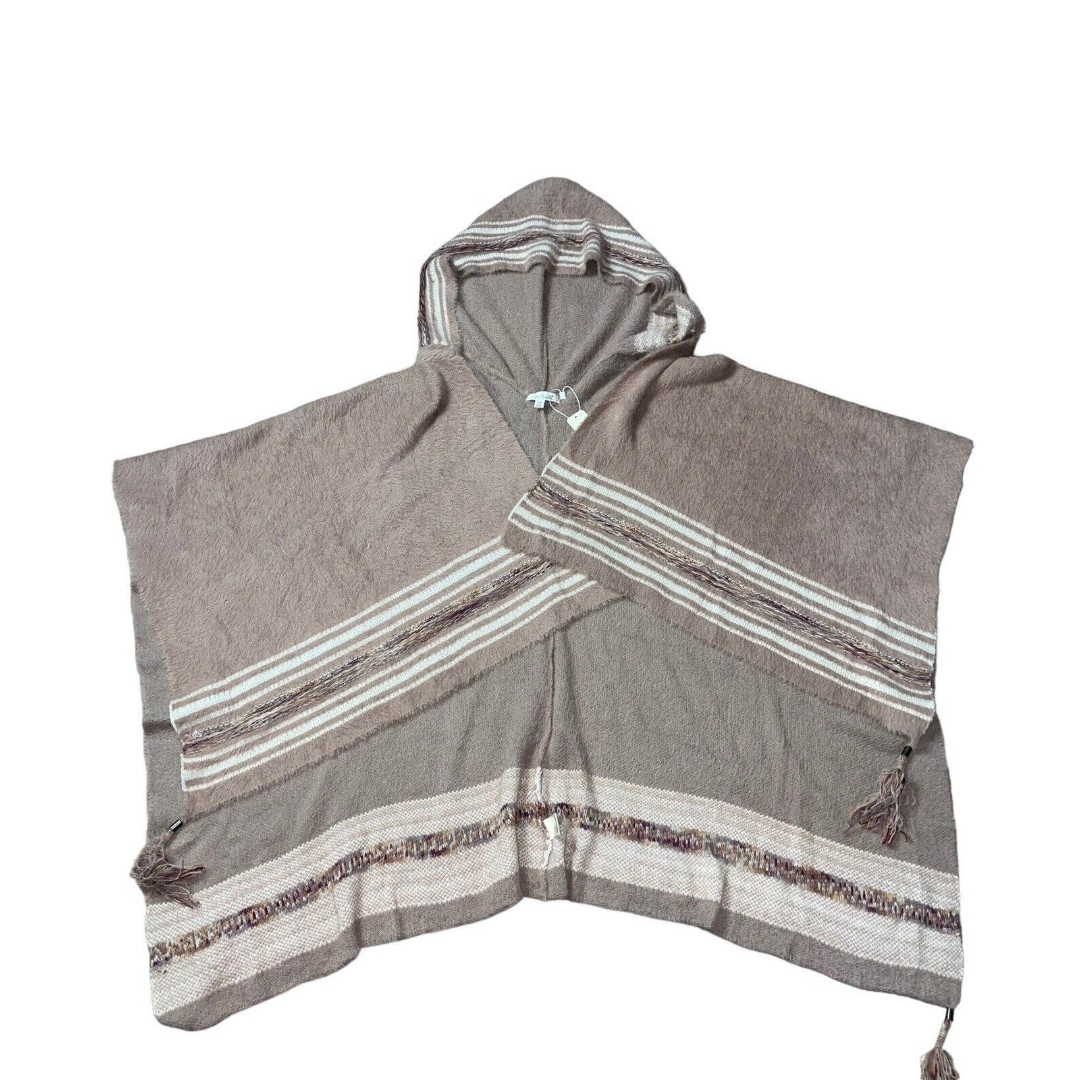 Simply Noelle Cape Women’s One Size Tribal Story Teller Hooded Poncho Shawl Wrap