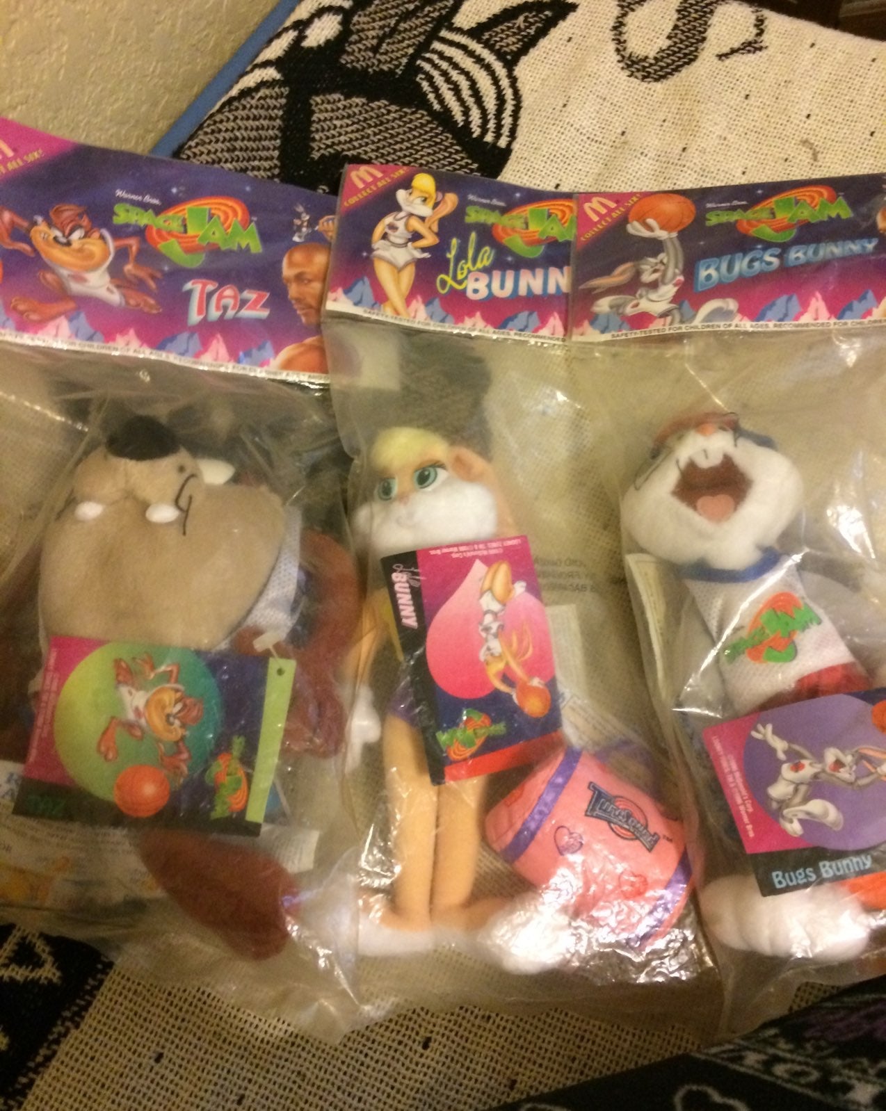 Bugs Lola Taz Plush Dolls. Rare