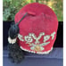 Vintage SHRINE Masonic Fez Hat Egypt Drum Corp Felt Rhinestone Freemason Cap