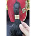 Vintage SHRINE Masonic Fez Hat Egypt Drum Corp Felt Rhinestone Freemason Cap