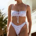 Somerfeild Swim Cabrita Top & Byron Bottom White Pink Floral Peony EUC