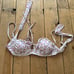 Somerfeild Swim Cabrita Top & Byron Bottom White Pink Floral Peony EUC