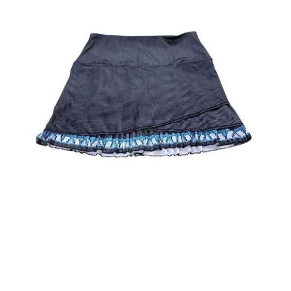 Lucky In Love Black Layered Skort Pickleball Tennis Size Large