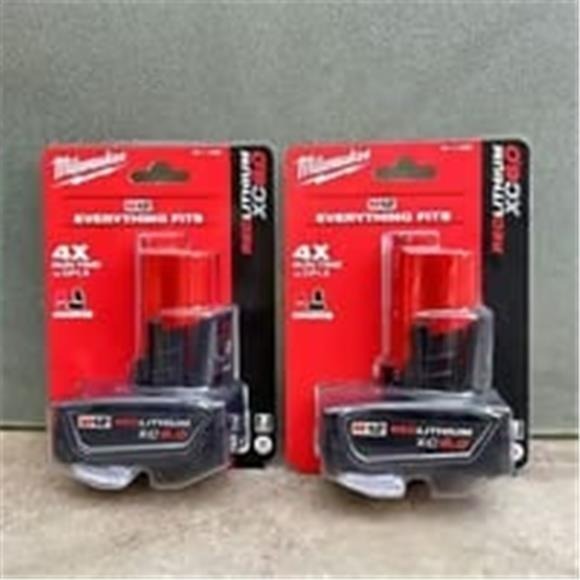 2 PCS Milwaukee 48-11-246 Battery Capacity 6 Ah Battery Technology Lithium-IonE