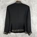 Vintage Marie St. Claire Suit Jacket Black Gold Floral Embroidered Lined Size 12