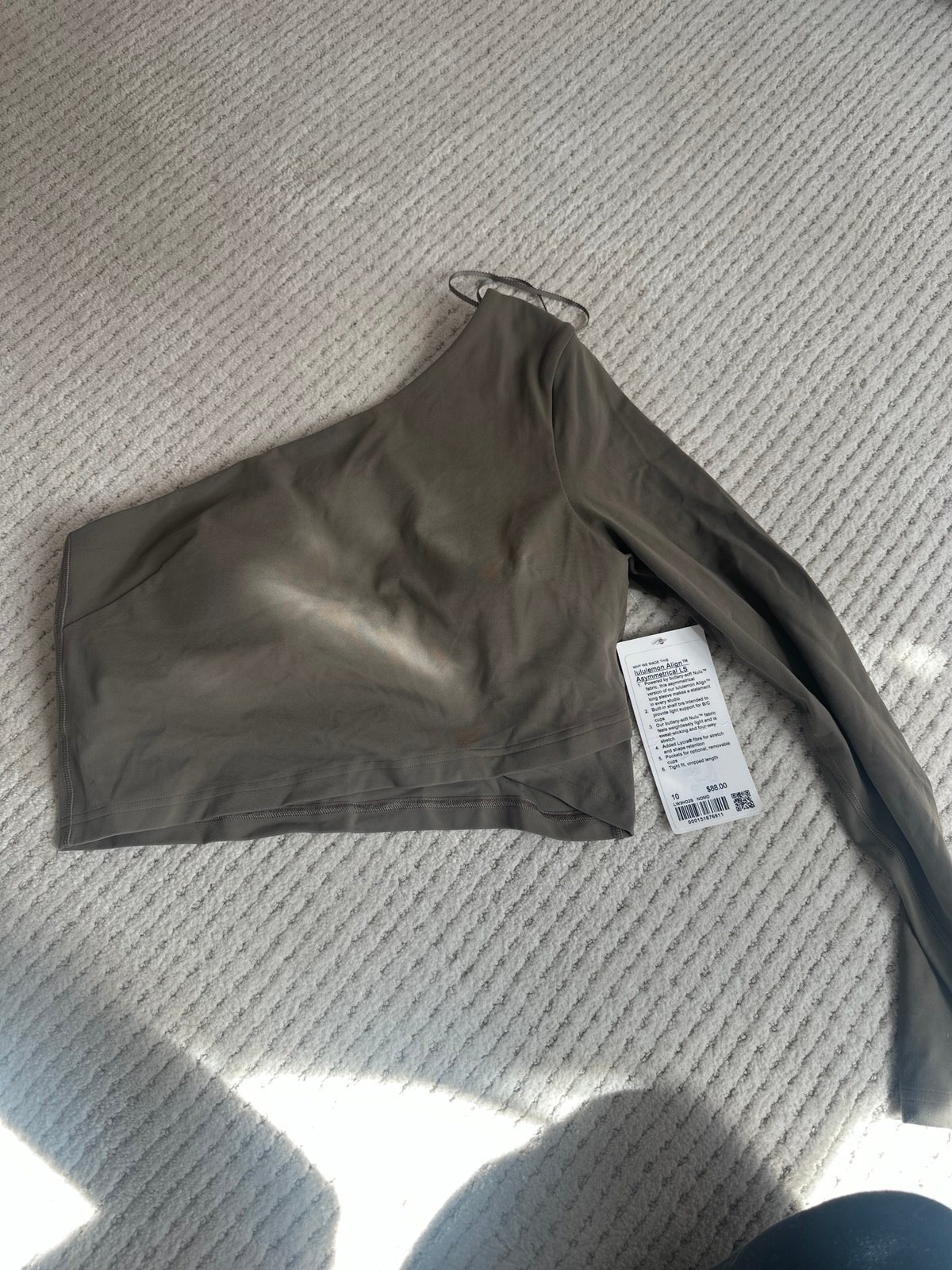 lululemon align asymmetrical LS