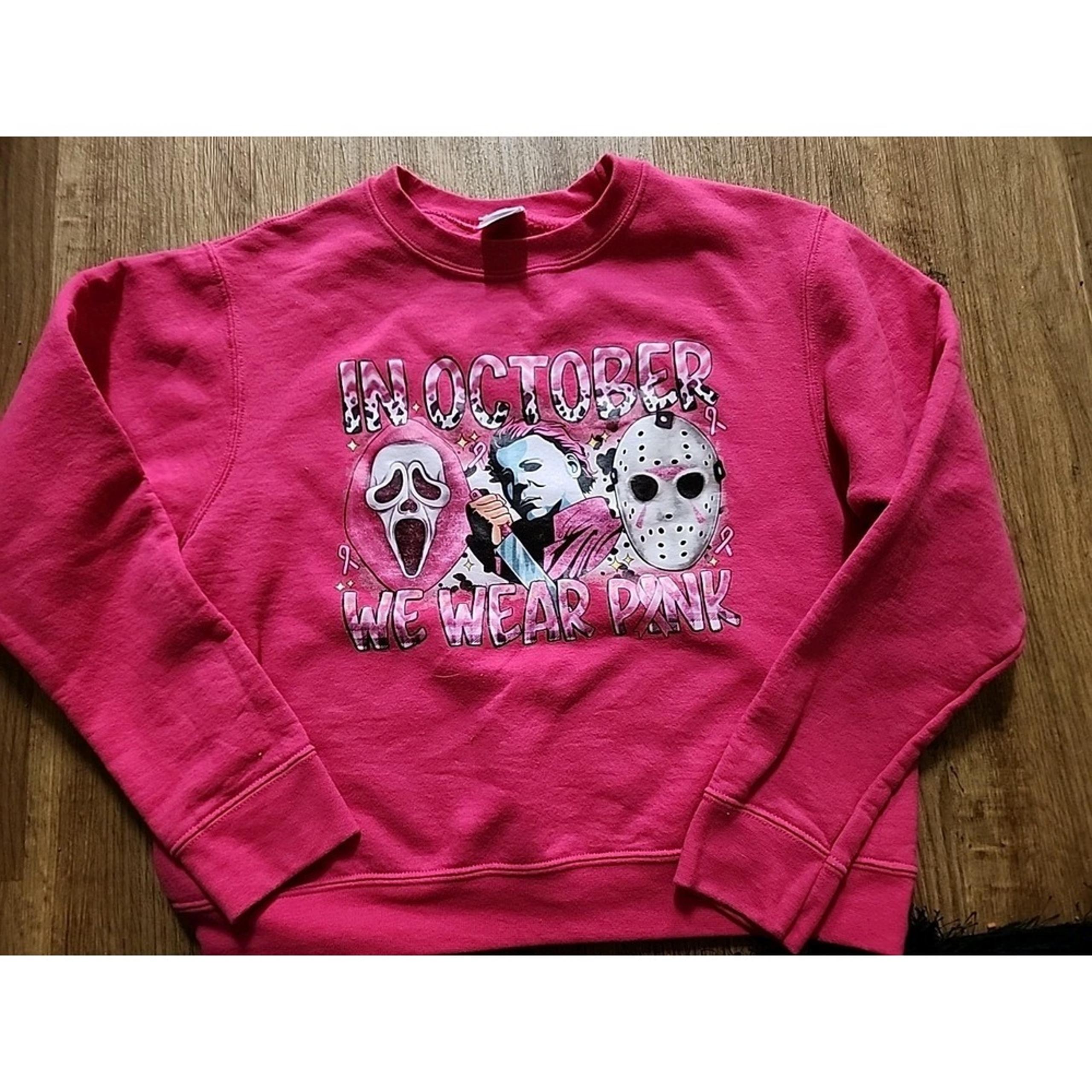 Gildan Sweatshirt Women's Size Small PETITE Fuschia Pink