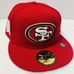 New Era San Francisco 49ers Super Bowl Patch 59FIFTY Fitted Hat Cap Red Sz 7 3/8