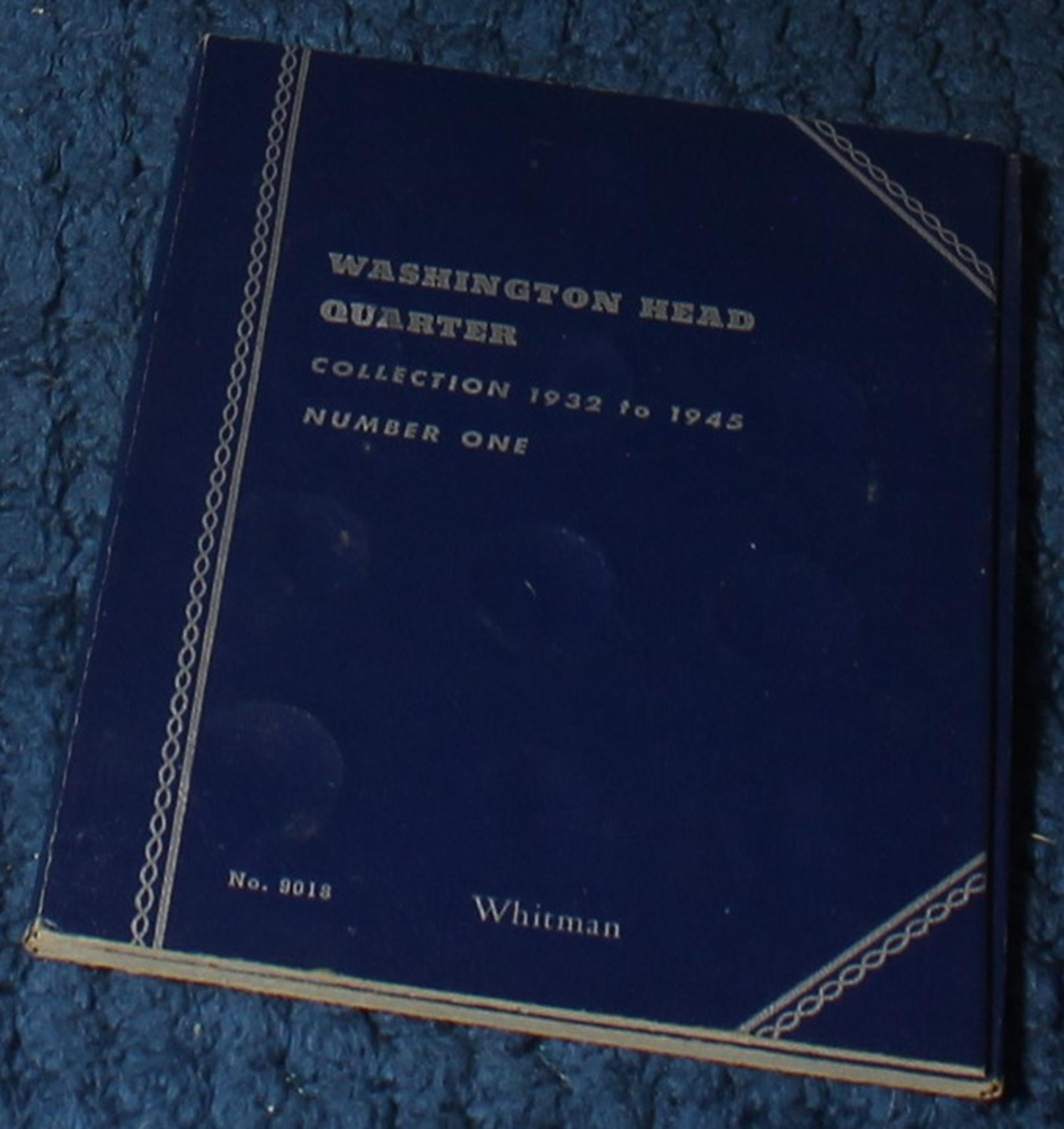 Washington Quarter Collection 1932 to 1945 Number one Coin Folder Lot M206