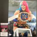 WWE NXT Asuka Signed Championship Belt 11x14 Photo C Autograph JSA COA
