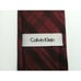 CALVIN KLEIN MENS NEW RED 82%SILK 18%VISCOSE CLASSIC PLAID NECKTIE WIDTH:2 7/8