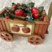 Boyds Bears Rolling Wheeled Apple Wagon