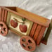 Boyds Bears Rolling Wheeled Apple Wagon