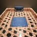 Woven Large Tray w/Blue Accents