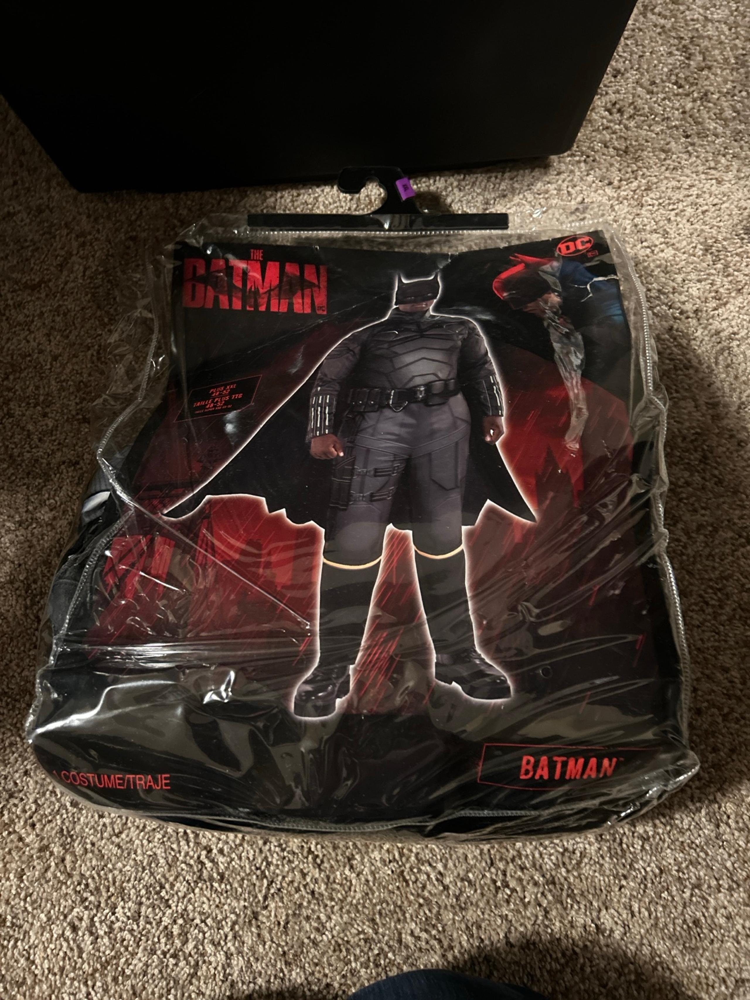 Batman Costume Adult Plus Size 2X 48-52 Halloween