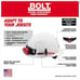 NEW / Sealed Milwaukee BOLT Front Brim Hard Hat