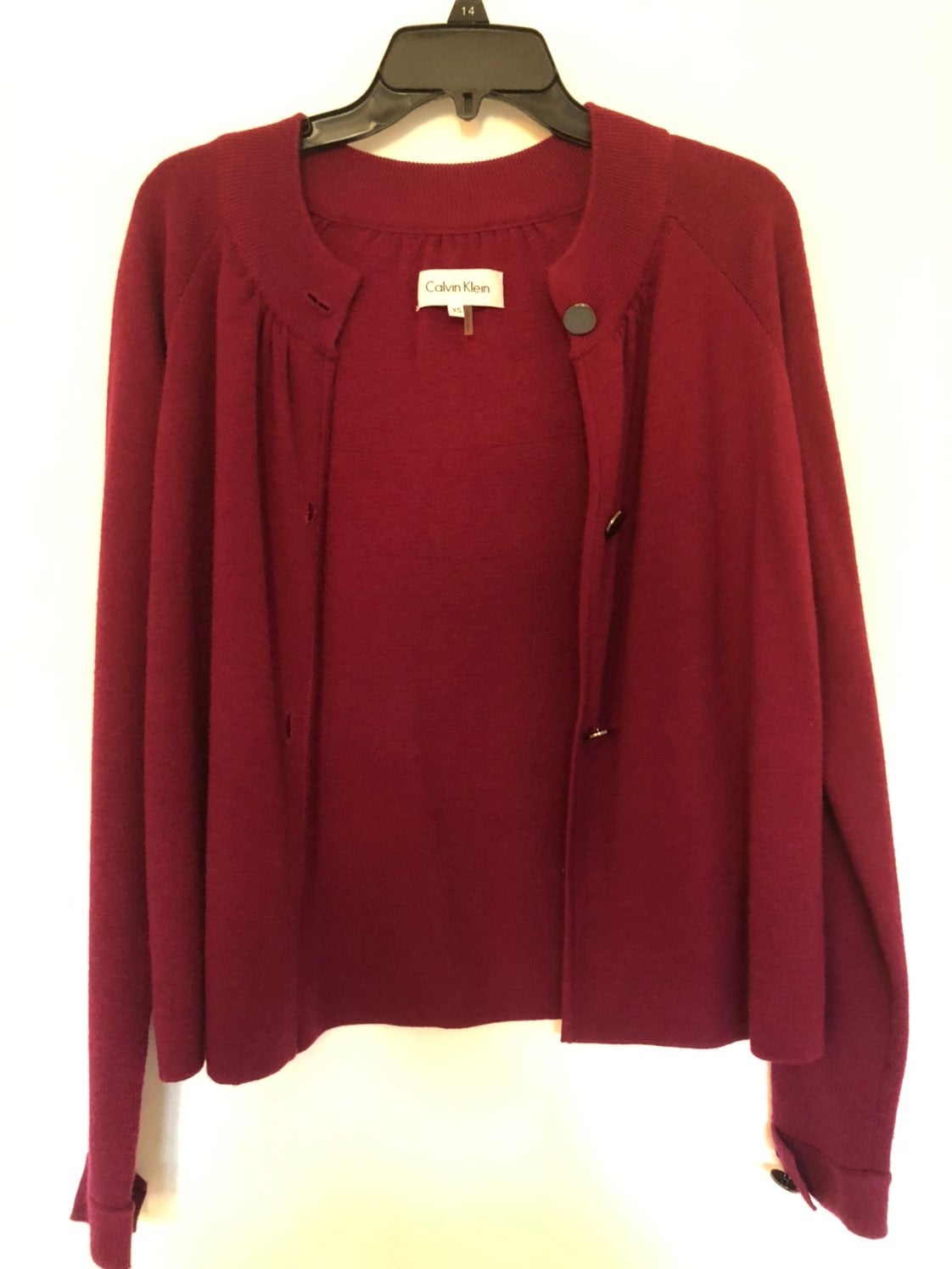 Calvin Klein cardigan and skirt set